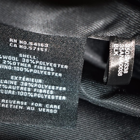 $550 COLE HAAN SIGNATURE Slick Wool Blend Wrap Coat BLACK WARM SIZE 4 - Picture 10 of 10